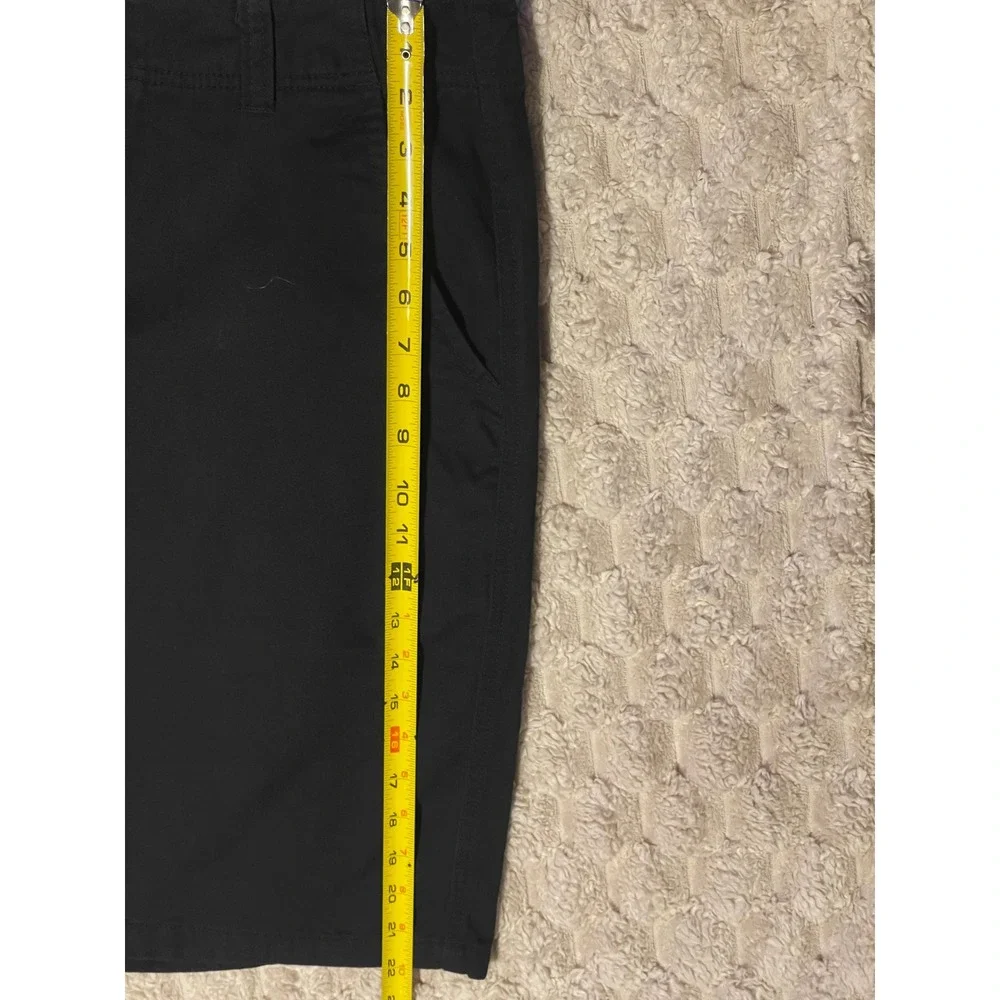 Plugg Mens Black Chino Shorts Cotton Casual Everyday Size 34